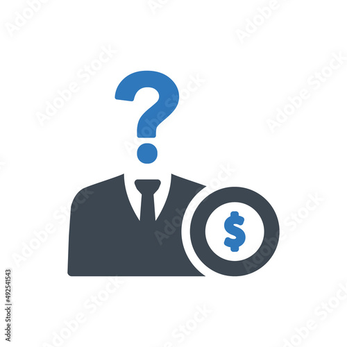 Bild auf Leinwand Budget planning icon