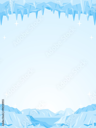 氷の世界　風景（縦向き）