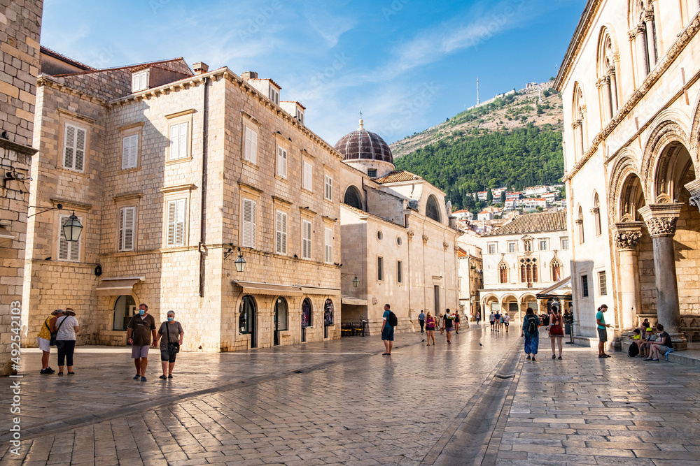 Rector Palace on Stradun Street in the Old city of Dubrovnik, Croatia.
