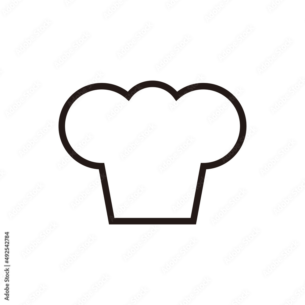 chef hats logo icon illustration sign chef hats logo icon illustration sign