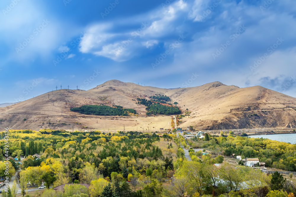 Landscape from Sevanavank monastery, Armenia