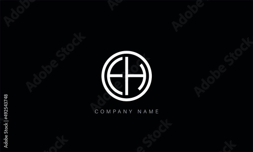 EH, HE, EH, Letters Logo Monogram