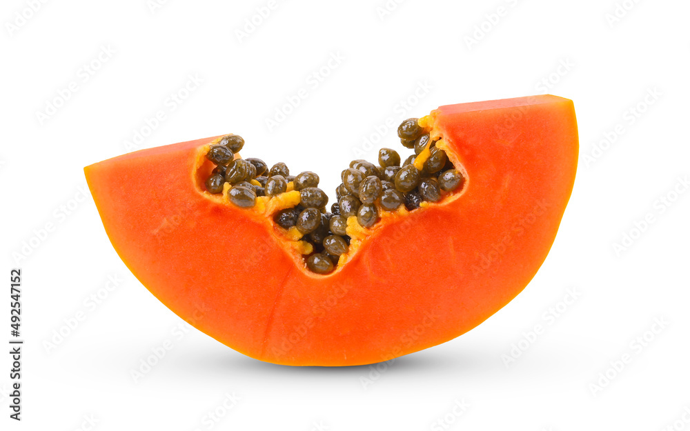 Papaya isolated on a white background Papaya isolated on a white background