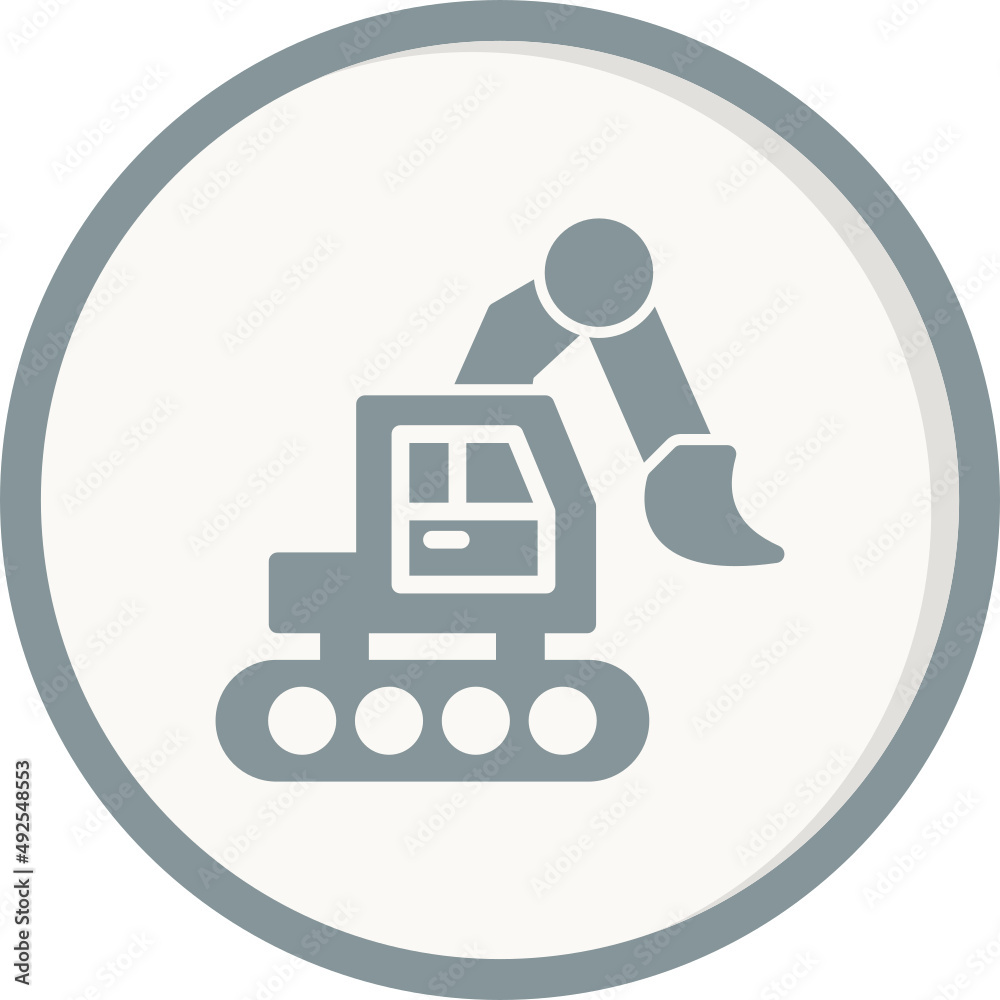 Excavator Icon Excavator Icon