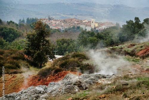 park , image taken in Follonica, grosseto, tuscany, italy , larderello desert photo