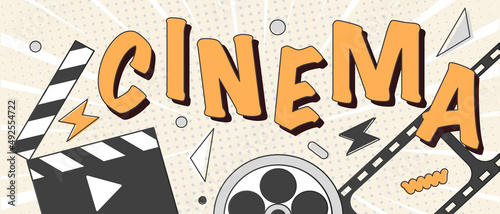 Retro cinema advertising