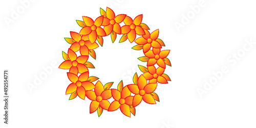 circle flowers background