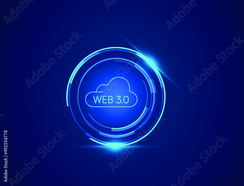 web 3.0 icon, logo vector illustration 