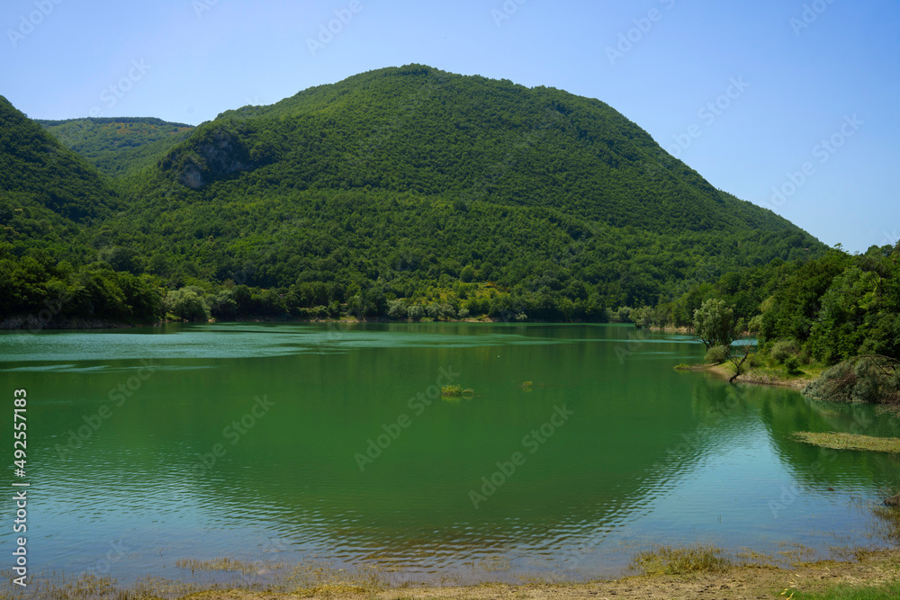 Turano lake, in Rieti province, Lazio, Italy Turano lake, in Rieti province, Lazio, Italy