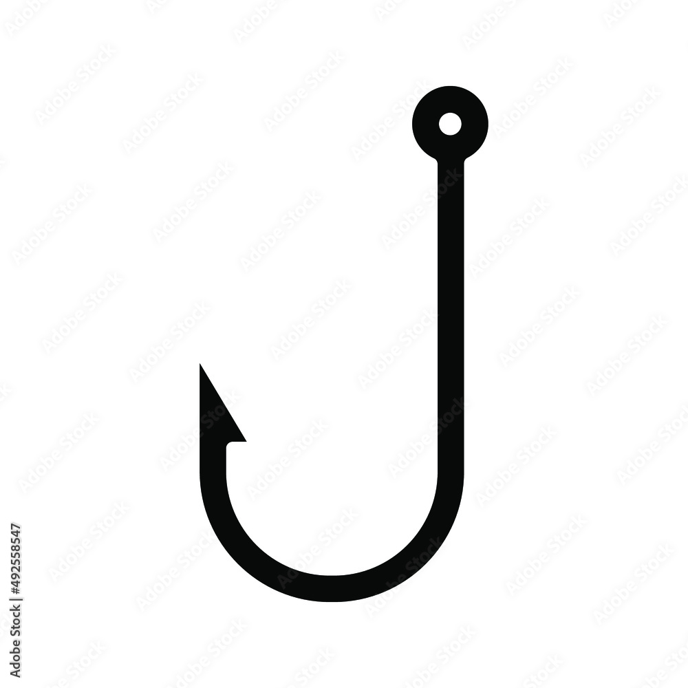 hooks vector isolated on white background. icon hooks isolated color editable hooks vector isolated on white background. icon hooks isolated color editable