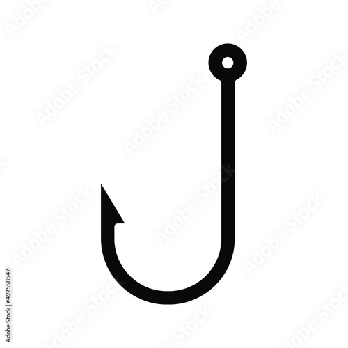 hooks vector isolated on white background. icon hooks isolated color editable