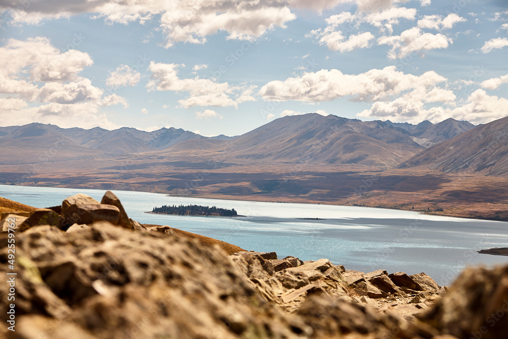 Berge, Neuseeland, Landschaft, Natur, Panorama. Berge, Neuseeland, Landschaft, Natur, Panorama.