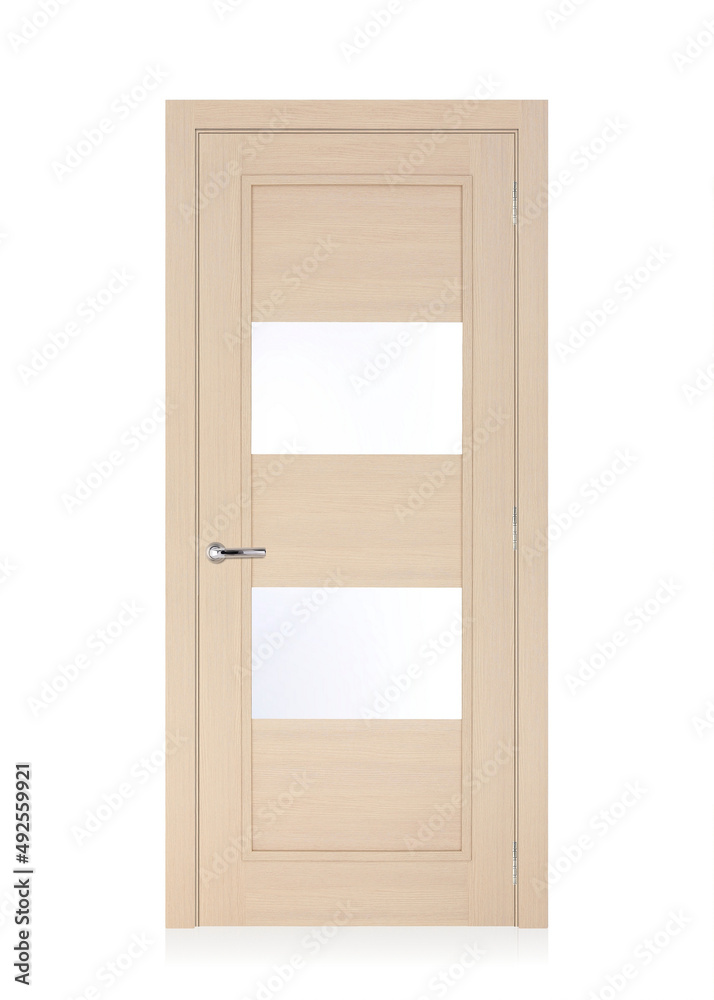 interior door, beautiful canvas, expensive fittings, made of natural veneer, door fittings