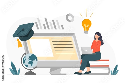 Online education concept
