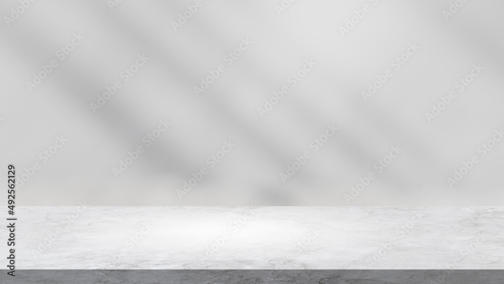 Shadow leaves wall background and cement floor stage well editing display  product and text present on free space backdrop Stock Photo | Adobe Stock