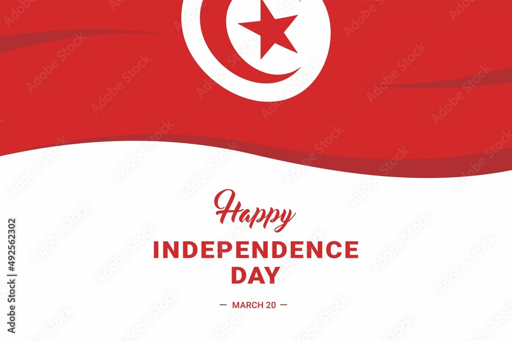 Tunisia Independence Day. Vector Illustration. The illustration is suitable for banners, flyers, stickers, cards, etc. Tunisia Independence Day. Vector Illustration. The illustration is suitable for banners, flyers, stickers, cards, etc.