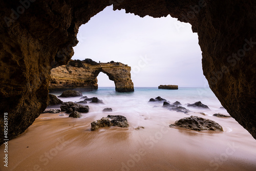 Atardecer. Arco de Albandeira. Cueva5 © Dani Gallego