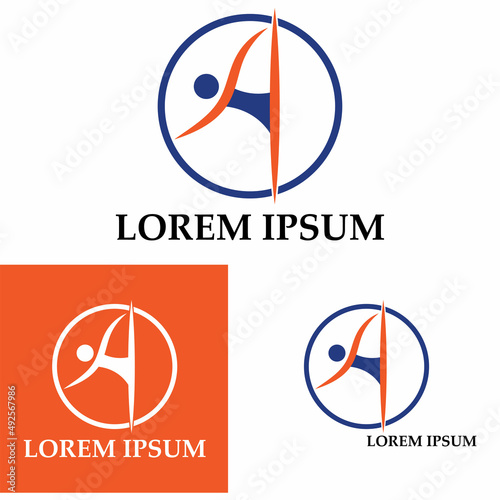 Human Healthy Life Logo template vector icon