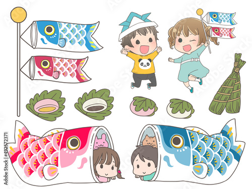 こどもの日のイラストセット