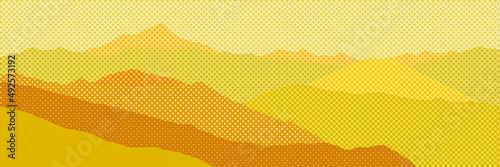 Geometric vector background  banner. Imitation of mountain ranges.