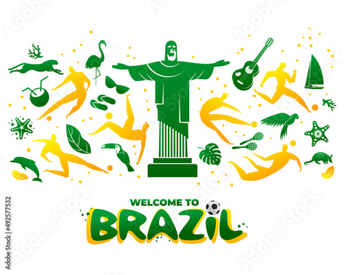 World of Brasil pattern with modern and traditional elements