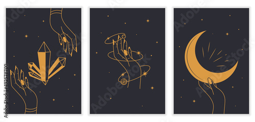 Female hands set