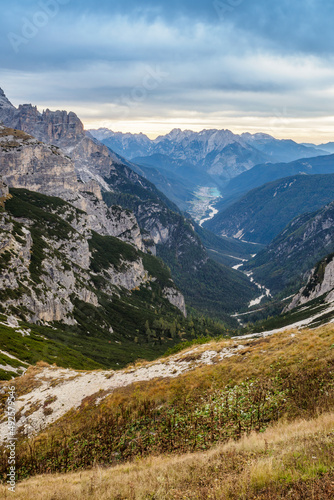 Scenic landscape of Dolomites, Belluno Province, Dolomiti Alps, Italy