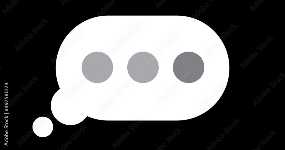 Simple element of a Thought bubble popping up with loading dots and Innovation word. Taking a long time to type an email or text message. Simple element of a Thought bubble popping up with loading dots and Innovation word. Taking a long time to type an email or text message.