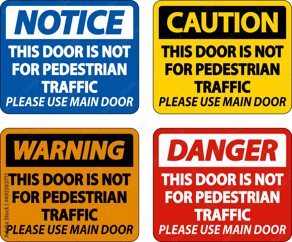 Not For Pedestrian Traffic Sign On White Background Not For Pedestrian Traffic Sign On White Background