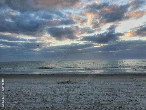 sunset on the beach