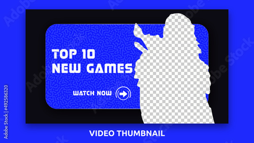 gaming video thumbnail template