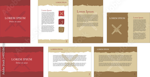 Ancient Style Templates for educational content