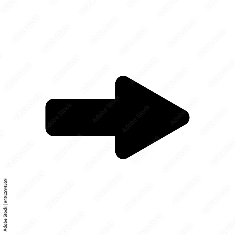 Arrow icon in trendy flat style isolated on white background. Arrow symbol for your website design, logo, app, UI. Vector illustration Arrow icon in trendy flat style isolated on white background. Arrow symbol for your website design, logo, app, UI. Vector illustration