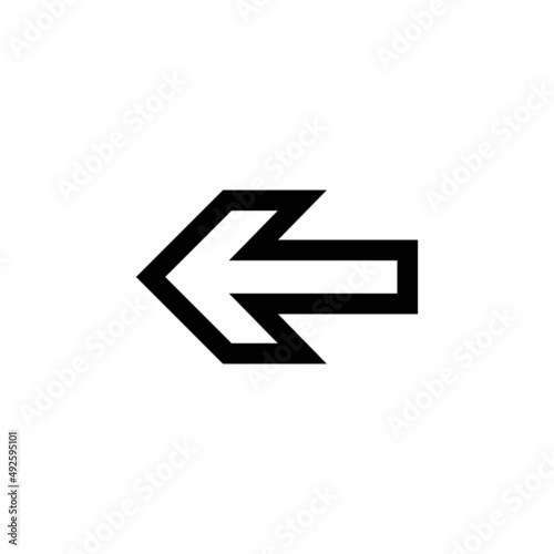 Free Download Arrow icon in trendy flat style isolated on white background. Arrow symbol for your website design, logo, app, UI. Vector illustration - GFXLoad