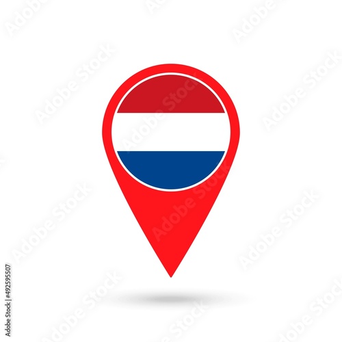 Map pointer with country Caribbean Netherlands. Caribbean Netherlands flag. Vector illustration. Free Download Map pointer with country Caribbean Netherlands. Caribbean Netherlands flag. Vector illustration. - GFXLoad