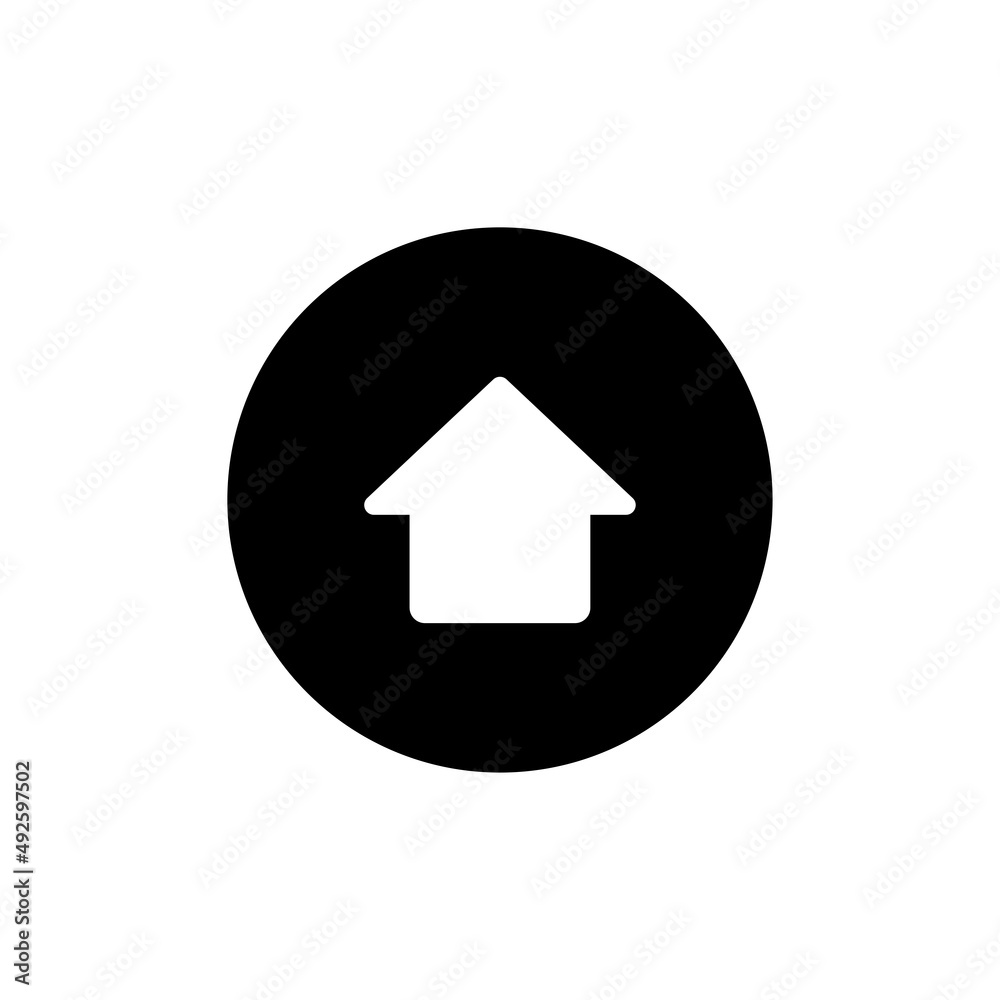 Fototapeta premium Turn button flat vector icon isolated on white background