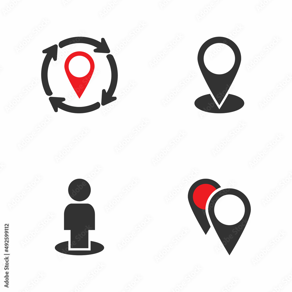Map pin, pointer, place, orientation vector icon set2 Map pin, pointer, place, orientation vector icon set2