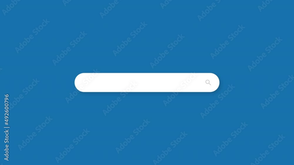 Search engine text bar motion graphic with color variants and luma matte for compositing and graphics