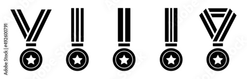 Medal Icon. Winning medal icon. Award medal icon, vector illustration