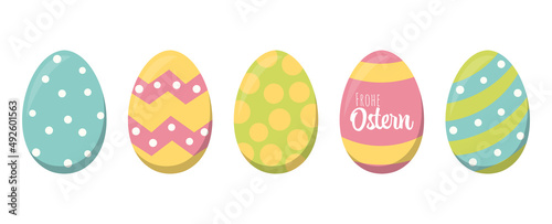 painted easter eggs with greetings