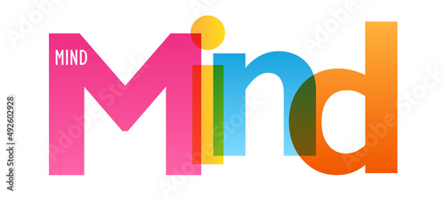 MIND colorful vector typography banner