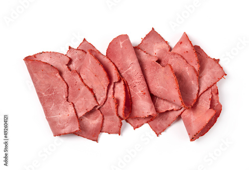 Beef pastrami slices