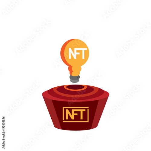 Isolated things animated ntf color art digital ilustration vector