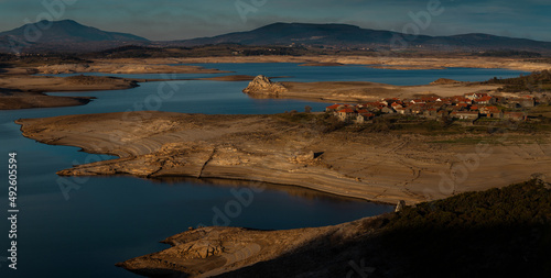 Low water level during the dry winter of 2021 in 