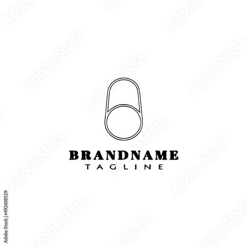 girder logo cartoon icon design template black isolated vector illustration