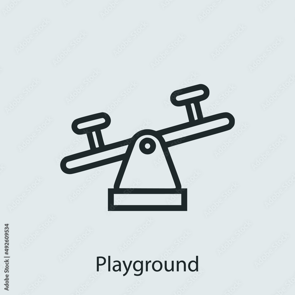 playground icon vector icon.Editable stroke.linear style sign for use web design and mobile apps,logo.Symbol illustration.Pixel vector graphics - Vector playground icon vector icon.Editable stroke.linear style sign for use web design and mobile apps,logo.Symbol illustration.Pixel vector graphics - Vector