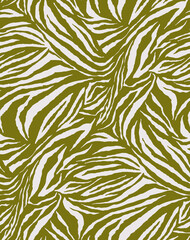 Wandcirkels Olijfgroen Naadloos zebrapatroon dierenprint  © Ama