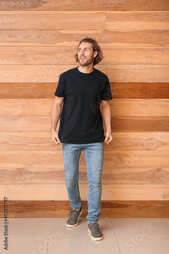 Handsome young man in black...