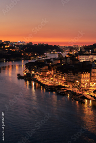 Beautiful old town of Porto at sunset, Portugal © MartiFerretPhoto