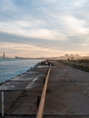 pier at sunset